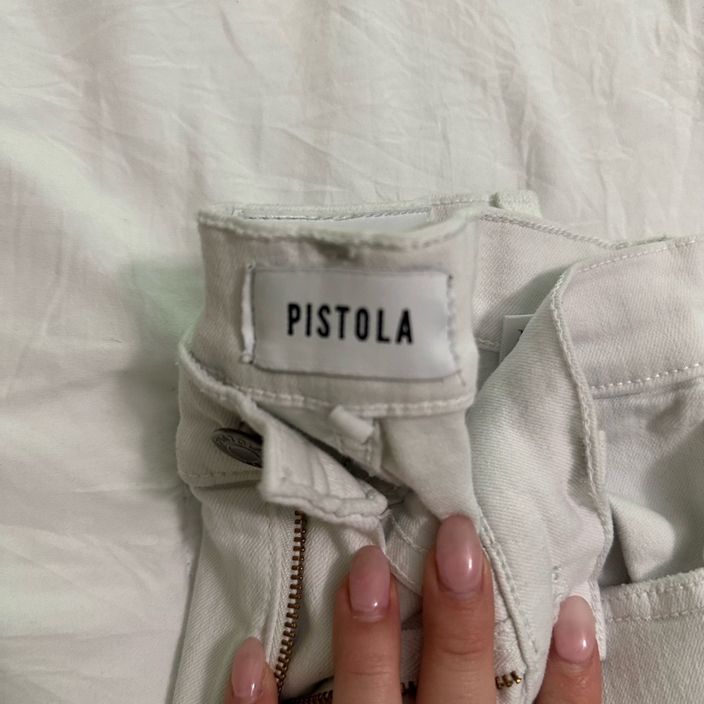 Pistola Cream Denim Pants